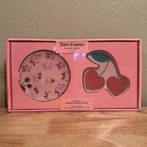 Juicy Couture Pink Cherry Hearts Trinket Tray